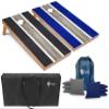 Tailgating Pros Lightweight Striped Cornhole Board Set- Includes 4'x2' Regulation Boards, Bean Bags, and Carrying Cases view 1