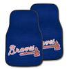 MLB - Atlanta Braves Carpet Car Mat Set - 2 Pieces view 1