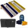 Tailgating Pros Lightweight Striped Cornhole Board Set- Includes 4'x2' Regulation Boards, Bean Bags, and Carrying Cases view 1
