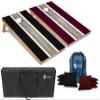 Tailgating Pros Lightweight Striped Cornhole Board Set- Includes 4'x2' Regulation Boards, Bean Bags, and Carrying Cases view 1