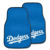 MLB - Los Angeles Dodgers Carpet Car Mat Set - 2 Pieces view 1
