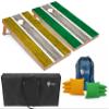 Tailgating Pros Lightweight Striped Cornhole Board Set- Includes 4'x2' Regulation Boards, Bean Bags, and Carrying Cases view 1