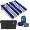 Tailgating Pros Lightweight Striped Cornhole Board Set- Includes 4'x2' Regulation Boards, Bean Bags, and Carrying Cases view 1