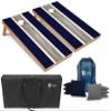 Tailgating Pros Lightweight Striped Cornhole Board Set- Includes 4'x2' Regulation Boards, Bean Bags, and Carrying Cases view 1