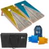 Tailgating Pros Lightweight Pyramid Design Cornhole Board Set w/Bean Bags and Carrying Case - 4'x2' Regulation Cornhole Game view 1