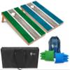 Tailgating Pros Lightweight Striped Cornhole Board Set- Includes 4'x2' Regulation Boards, Bean Bags, and Carrying Cases view 1