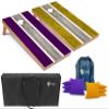 Tailgating Pros Lightweight Striped Cornhole Board Set- Includes 4'x2' Regulation Boards, Bean Bags, and Carrying Cases view 1