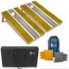 Tailgating Pros Lightweight Striped Cornhole Board Set- Includes 4'x2' Regulation Boards, Bean Bags, and Carrying Cases view 1