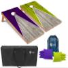 Tailgating Pros Lightweight Pyramid Design Cornhole Board Set w/Bean Bags and Carrying Case - 4'x2' Regulation Cornhole Game view 1