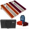 Tailgating Pros Lightweight Striped Cornhole Board Set- Includes 4'x2' Regulation Boards, Bean Bags, and Carrying Cases view 1