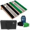Tailgating Pros Lightweight Striped Cornhole Board Set- Includes 4'x2' Regulation Boards, Bean Bags, and Carrying Cases view 1