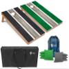 Tailgating Pros Lightweight Striped Cornhole Board Set- Includes 4'x2' Regulation Boards, Bean Bags, and Carrying Cases view 1
