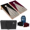Tailgating Pros Lightweight Pyramid Design Cornhole Board Set w/Bean Bags and Carrying Case - 4'x2' Regulation Cornhole Game view 1