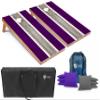 Tailgating Pros Lightweight Striped Cornhole Board Set- Includes 4'x2' Regulation Boards, Bean Bags, and Carrying Cases view 1