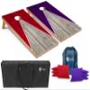 Tailgating Pros Lightweight Pyramid Design Cornhole Board Set w/Bean Bags and Carrying Case - 4'x2' Regulation Cornhole Game view 1