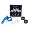 Blue Anodized Bike Seat Post Mount - Universal Bottle Holder - MTB & Road Bike Adapter - Kids & Beach Cruiser Compatible view 2