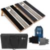 Tailgating Pros Lightweight Striped Cornhole Board Set- Includes 4'x2' Regulation Boards, Bean Bags, and Carrying Cases view 1