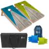 Tailgating Pros Lightweight Pyramid Design Cornhole Board Set w/Bean Bags and Carrying Case - 4'x2' Regulation Cornhole Game view 1