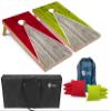 Tailgating Pros Lightweight Pyramid Design Cornhole Board Set w/Bean Bags and Carrying Case - 4'x2' Regulation Cornhole Game view 1