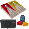 Tailgating Pros Lightweight Pyramid Design Cornhole Board Set w/Bean Bags and Carrying Case - 4'x2' Regulation Cornhole Game view 1