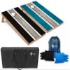 Tailgating Pros Lightweight Striped Cornhole Board Set- Includes 4'x2' Regulation Boards, Bean Bags, and Carrying Cases view 1