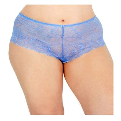 INC International Concepts Women's Lace Boyshort (2X Yacht Blue)