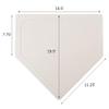 Crown Sporting Goods - Throw Down Baseball Home Plate - Thin Rubber Bases - Great for Baseball, Softball, and Kickball Games and Practice view 4