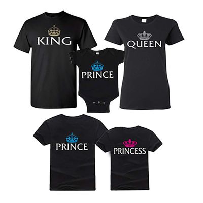 Matching Royal Family Crown Shirts Princess Onesie - (18 Month Baby Onesie Princess Black)