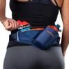 Nspire Hydration Waist Pack Bottle with 18oz Flask and Storage Area  Running, Hiking, Walking, Camping, Cycling, True Navy/Tigerlily view 2
