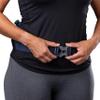 Nspire Hydration Waist Pack Bottle with 18oz Flask and Storage Area  Running, Hiking, Walking, Camping, Cycling, True Navy/Tigerlily view 4