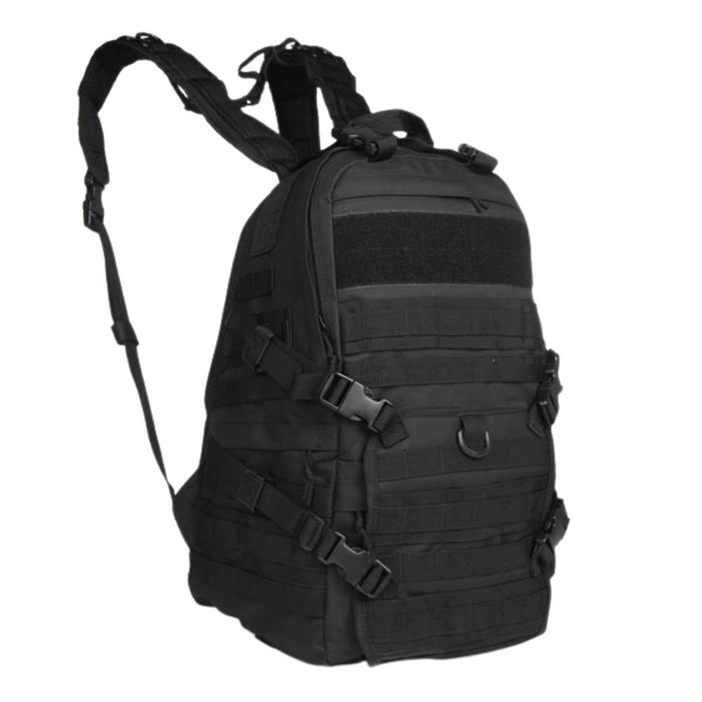 FieldTEQ Tactical Backpack - Military Survival Patrol Bag - 40L Bug Out Bag - Molle webbing - for Camping, Hunting, Hiking, Trekking & other Outdoor Adventures - Black