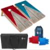 Tailgating Pros Lightweight Pyramid Design Cornhole Board Set w/Bean Bags and Carrying Case - 4'x2' Regulation Cornhole Game view 1
