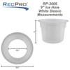 RecPro Ice Fishing Hole Sleeve | 9" Depth | 10-1/8" Inner Diameter | Ice Fishing Gear (White) view 3