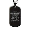 Mugart Oncologist Necklace Gifts Oncologist Dog tag Oncologist Gifts for Birthday or Christmas. Oncologist My Level of Sarcasm Depends on Your Level of Stupidity view 1
