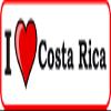 1x I Love Costa Rica Vinyl Waterproof Sticker - 5cm / 2inches view 1