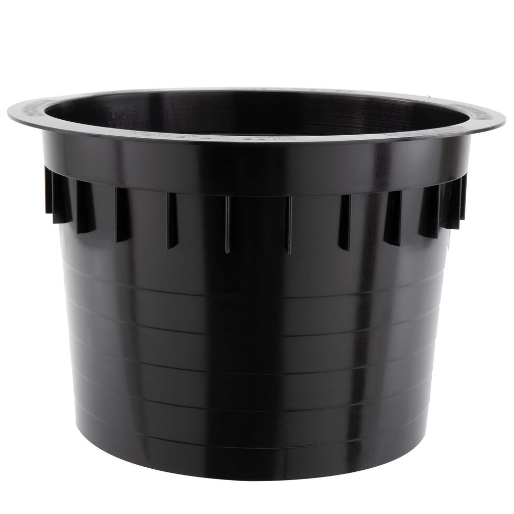 RecPro Ice Fishing Hole Sleeve | 9" Depth | 10-1/8" Inner Diameter | Ice Fishing Gear (Black)
