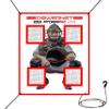 PowerNet Pitching Pad, 4 Pocket Baseball & Softball Training Equipment, Pitch Trainer for Hanging in Cages or Practice Baseball Net, Realistic Catcher for Pitching view 1