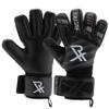 Rectrix 1.0 Goalkeeper Gloves (with Free Zip Case) - Negative Cut - Youth & Adult Sizes - Pro-Level Grip for Football Soccer Goalkeeping (11, Black) view 1
