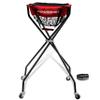 PowerNet Baseball, Softball & Tennis Ball Caddy, 36" Portable Cart with Wheels Holds up to 100 Tennis Balls, Baseball Holder (Wheeled Caddy) view 1