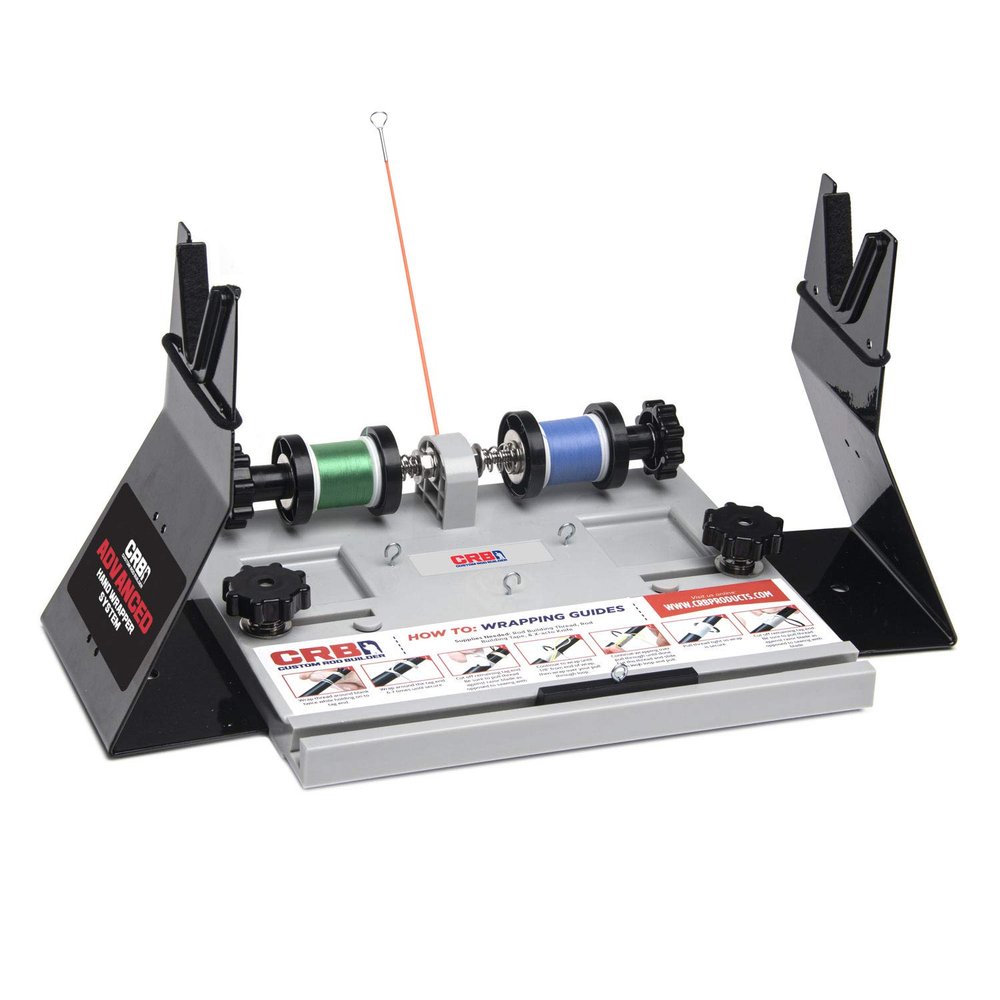CRB Advanced Hand Wrapper System 2 Spool Thread Tensioner & Rod Stand for Rod Building