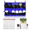 PowerNet On Deck Team Bundle, Dugout Organizer for Baseball & Softball, Team Equipment Organizer, Hanging Baseball Glove & Helmet Holder, Fence Bat Rack, Dry Erase Magnetic Lineup Board (Blue) view 1