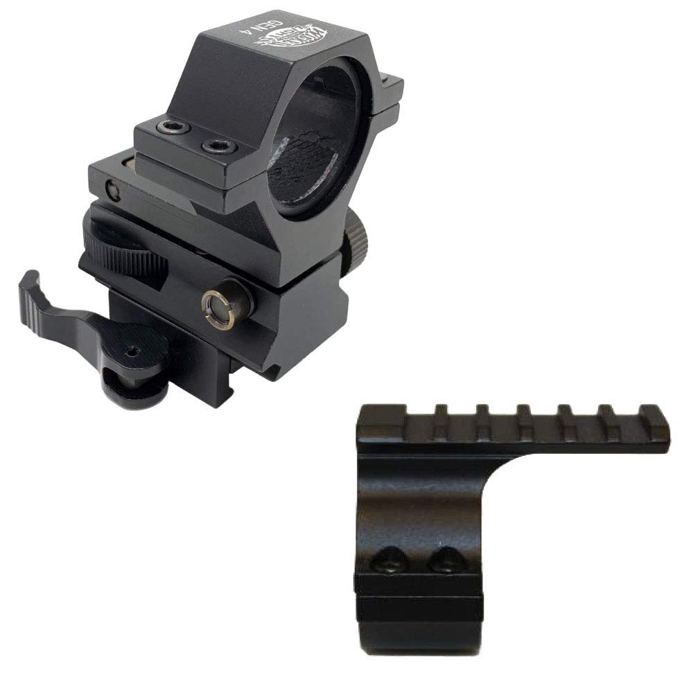 Wicked Lights GEN4 QD Windage and Elevation Adjustable Light Mount Combo Kit for 1" and 30mm Light Bodies and Scope Tubes