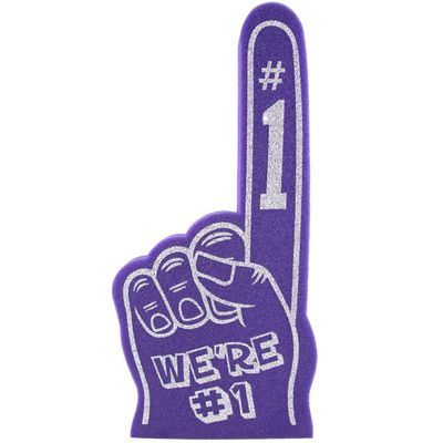 Giant Foam Finger 18 Inch- We're Number 1 Foam Hand for All Occasions - Cheerleading for Sports - Exciting Vibrant Colors use as Celebration Pom Poms- Great for Sports Events Games School Business