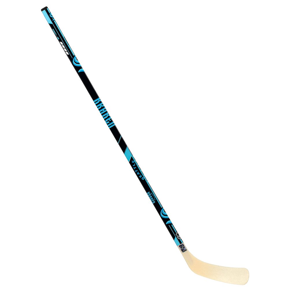 Franklin Sports Seattle Kraken Street Hockey Stick - 48" Fused Wood Stick w/ABS Blade - Right Shot - Ball Hockey - NHL Official Licensed