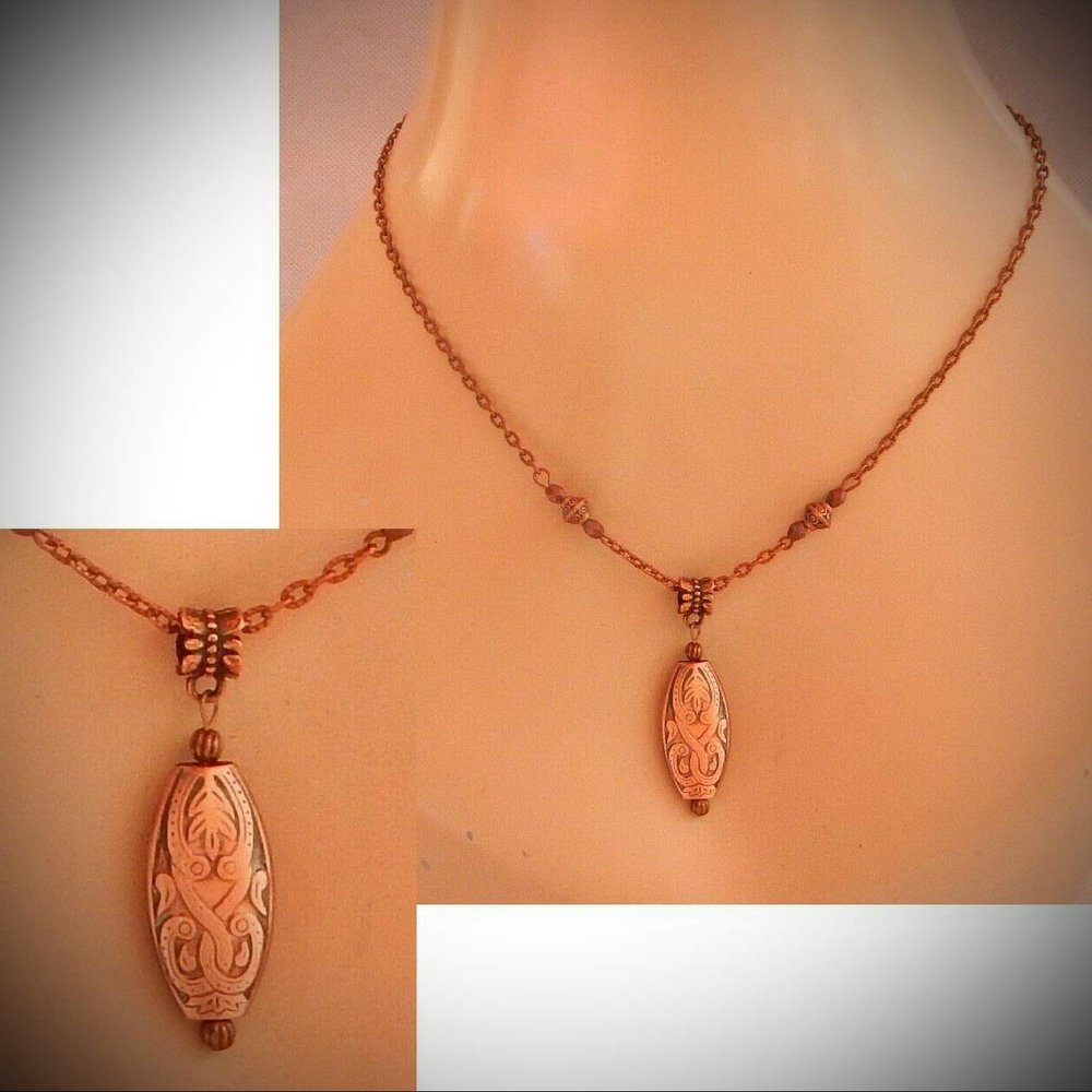 Knot Statement Chunky Rhinestone Necklace for Women Copper Pendant Celtic Jewelry Handmade Chain Women Fashion
