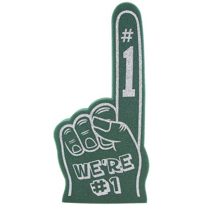Giant Foam Finger 18 Inch- We're Number 1 Foam Hand for All Occasions - Cheerleading for Sports - Exciting Vibrant Colors use as Celebration Pom Poms- Great for Sports Events Games School Business