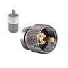 CAMPINGMOON Small Propane to Butane Adapter, Input: 16oz/1Lb small Propane Canister, Output: EN417 Lindal Valve Z22 (Silver) view 1