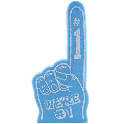 Giant Foam Finger 18 Inch- We're Number 1 Foam Hand for All Occasions - Cheerleading for Sports - Exciting Vibrant Colors use as Celebration Pom Poms- Great for Sports Events Games School Business