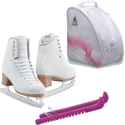 Jackson Ultima Figure Ice Skates EVO FS2020 / Narrow/Adult 9.5 Bundle with Bag and Guardog Skate Guards