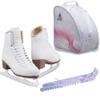 Jackson Ultima Figure Ice Skates Artiste JS1791 / Medium to Wide/Kids 13 Bundle with Bag and Guardog Skate Guards view 1